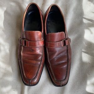 Donald Pliner Loafers brown dress shoes Size 9